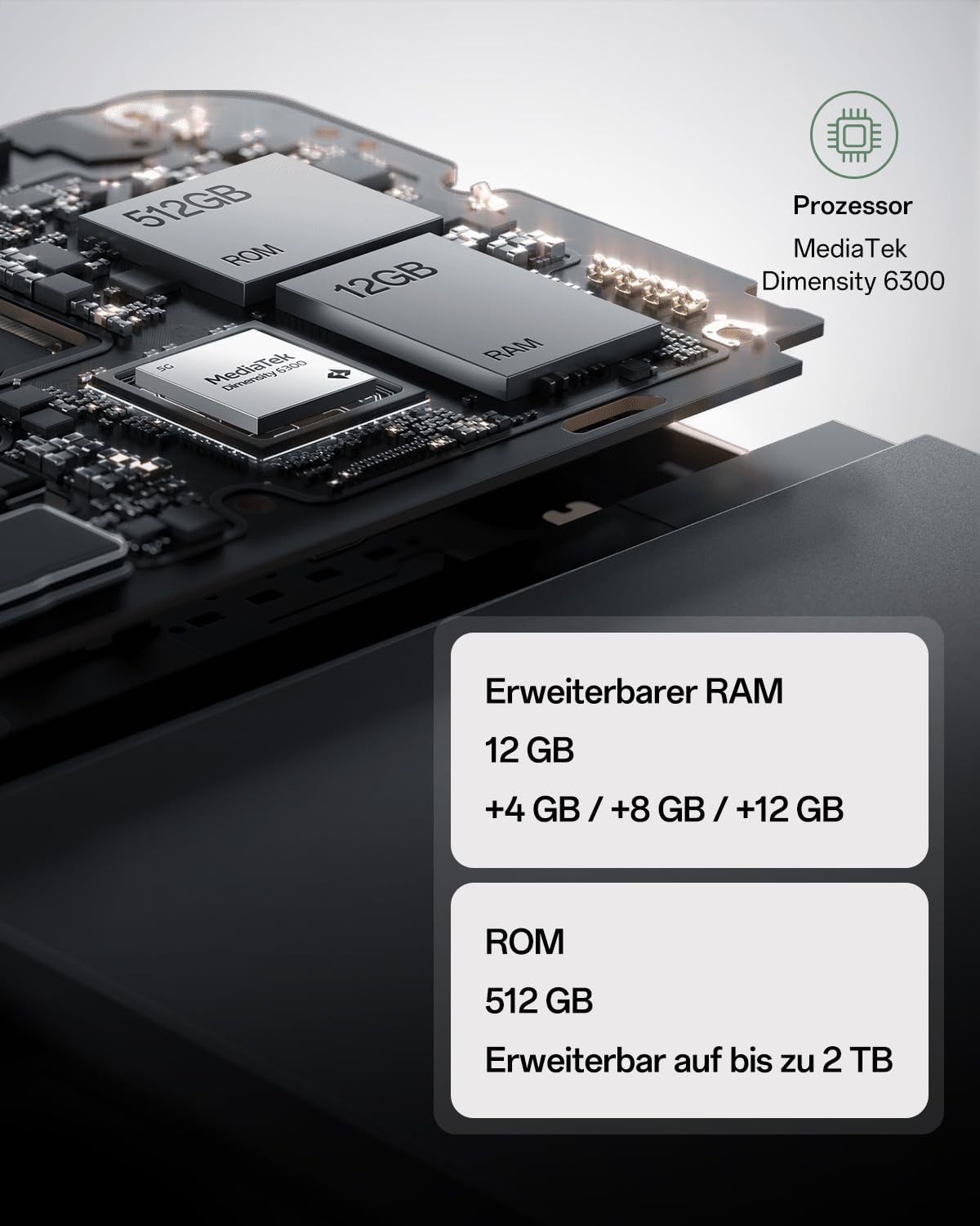 OPPO Reno12 FS 5G 12+512GB, KI Android-Smartphone (entsperrt), 6,67" 120Hz AMOLED Display, Dimensity 6300 Handy, 50+8+2MP KI-Kamera, 5000mAh 45W, IP64 wasserfest, NFC, Grün