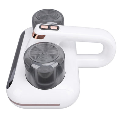 Marhynchus Bettstaubsauger mit Starker Saugleistung von 16 KPa und UV-Licht, Ultraschallwellen Zur Abtötung von Allergenen, Kabelloses Design für Gründliche Reinigung Rund um das Bett,