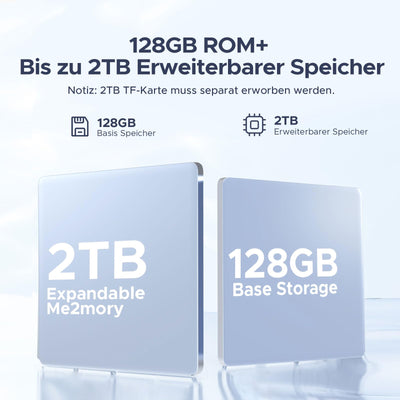 DOOGEE U10 Android 15 Tablet 10 Zoll 16GB RAM+128GB ROM (2TB TF) 5060mAh Kinder Tablet Android WiFi 6, WidevineL1, 8+5MP Dual Kamera, GMS, BT5.0, Type C Tablets PC [2025]