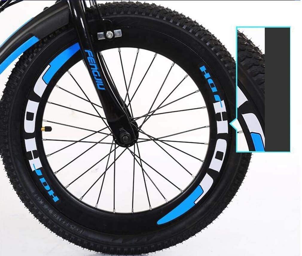 MU Mountainbike Für Kinder, Kleinstahlrahmen Mit Variabler Geschwindigkeit Kinderfahrrad Für 6-12 Jahre Alt Jungen Mädchen, Schüler Gebirgsfahrrad Mit Kessel Und Rücksitz, 6-Gang, Blau, 22Inch