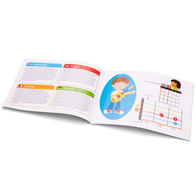 New Classic Toys - 10304 - Musikinstrument - Spielzeug Holzgitarre - Deluxe - Naturell, Kinder (Unisex)