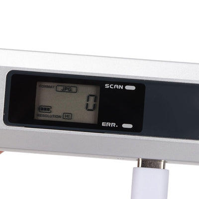 Tragbarer Scanner, Kompakter Mobiler Dokumentenscanner, Fotoscanner für A4 Dokumente, Bilder, Seiten, Texte in 300 600 900 DPI, PDF/JPG Format, Unterstützt TF Kartenspeicherung(Silber schwarz)