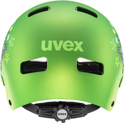 uvex kid 3 cc - robuster Fahrradhelm für Kinder- individuelle Größenanpassung - optimierte Belüftung - green matt - 51-55 cm