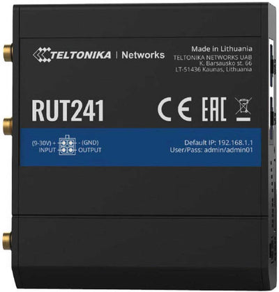 Teltonika RUT241 Industrial LTE WiFi Router, 4G-RUT241