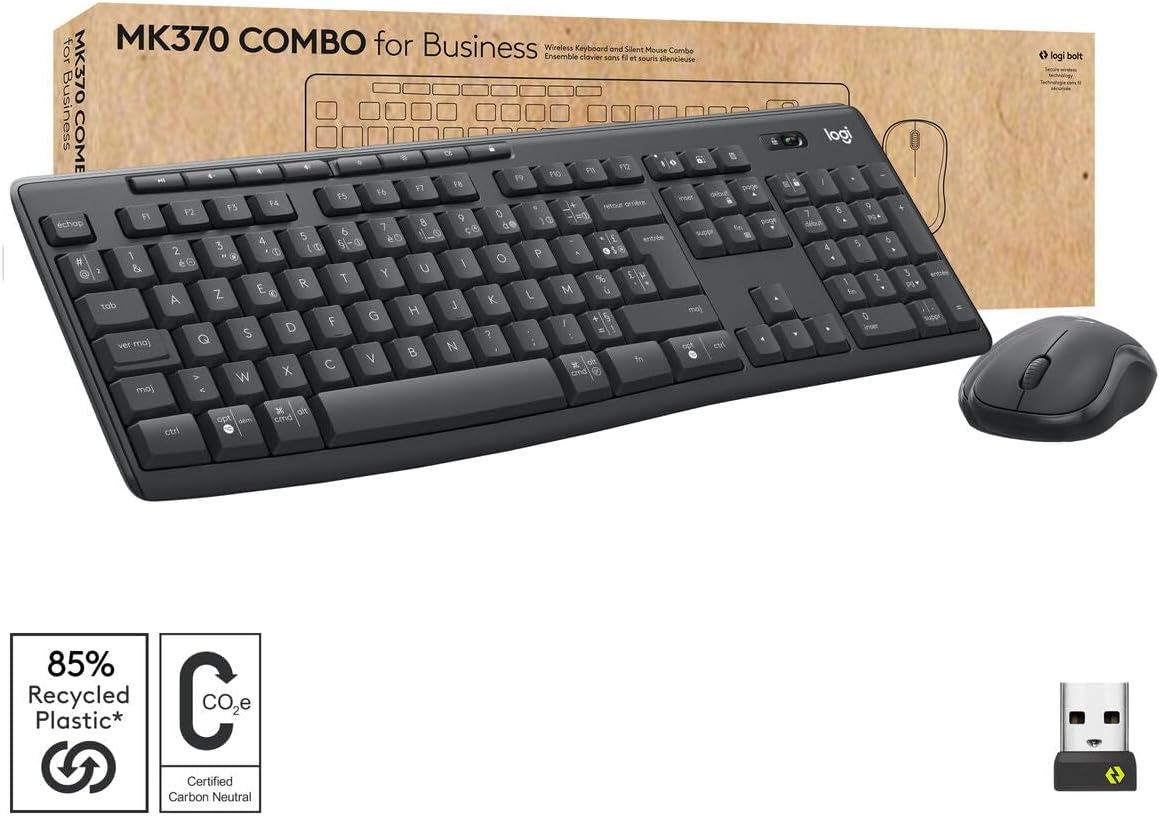 MK370 Combo for Business – Graphit, Französisches AZERTY-Layout