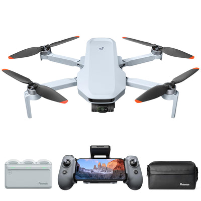 Potensic ATOM 2 GPS Drohne mit Kamera, 4K HDR-Video, 8K Foto, 10KM Übertragung, < 249g, 3-Achsen-Gimbal, AI-Folgen/AI-Nacht/QuickShots/Vertikale Aufnahmen, 3 Akkus 96 Min. Flugzeit, C0, für Erwachsene