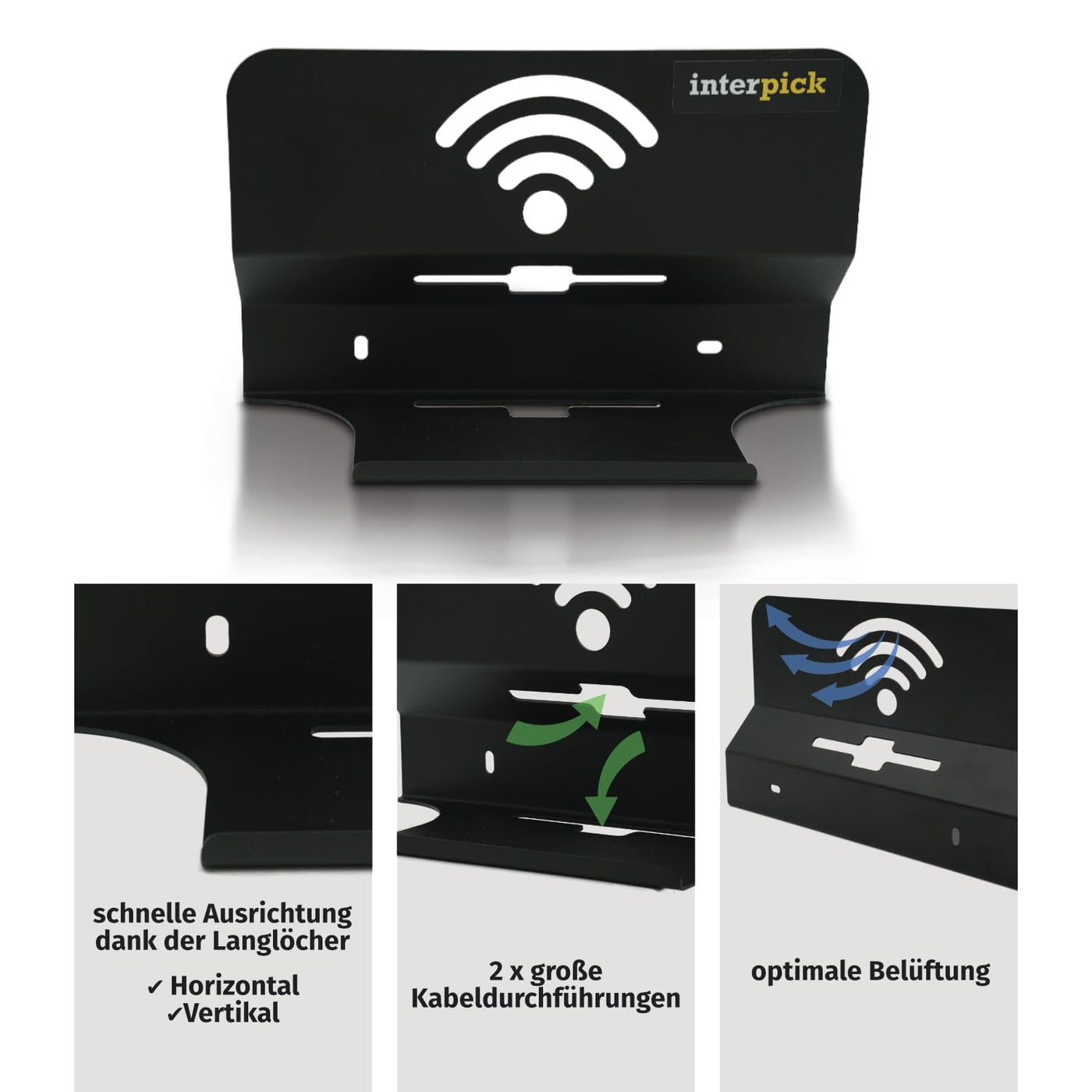interpick Telekom Router Speedport Smart 4 Wandhalterung inkl. Kabelmanagement