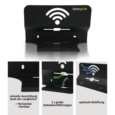 interpick Telekom Router Speedport Smart 4 Wandhalterung inkl. Kabelmanagement