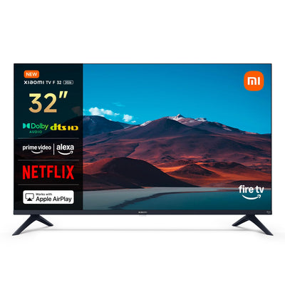 Xiaomi F, 32 Zoll (81 cm), HD, Smart TV, Fire TV, Triple Tuner DVB-C/S/S2/T/T2, Dolby Audio, DTS Virtual:X, DTS-HD, Sprachsteuerung mit Alexa, Kompatibel mit Apple AirPlay