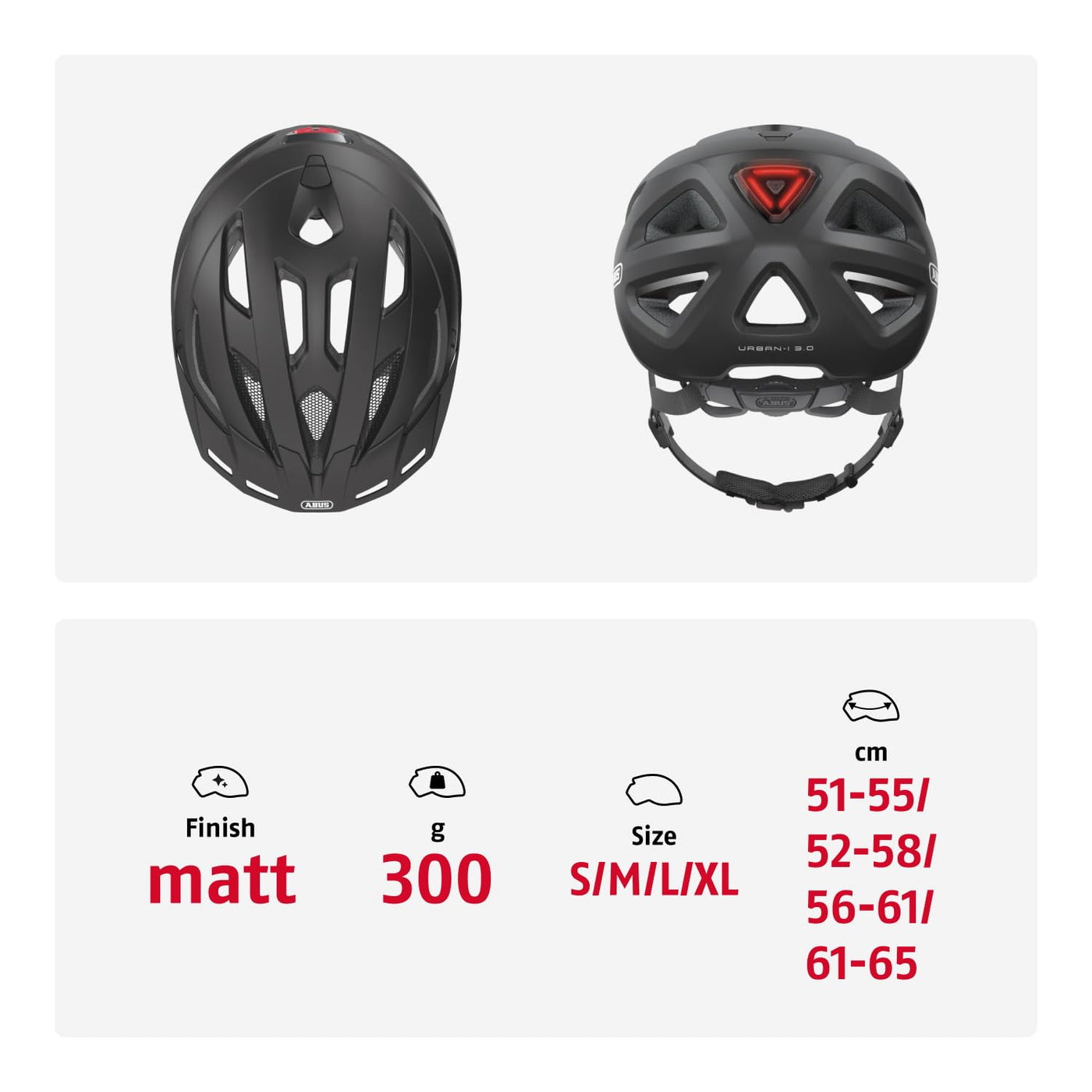 ABUS | Fahrradhelm URBAN-I 30 | schwarz | L