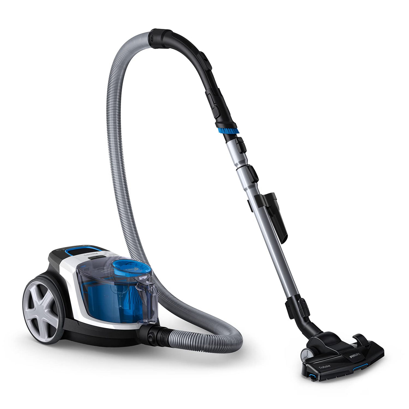 Philips Domestic Appliances FC9332/09 beutelloser Staubsauger PowerPro Compact (900 W, 1,5 L Staubvolumen, integrierte Bürste) weiß
