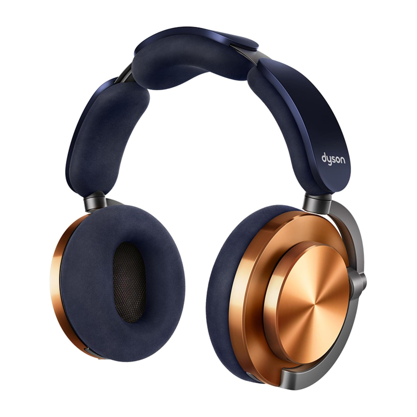 Dyson OnTrac™ kabelloser Kopfhörer mit aktiver Geräuschunterdrückung und bis zu 55 Stunden Akkulaufzeit - Nachtblau/Kupfer