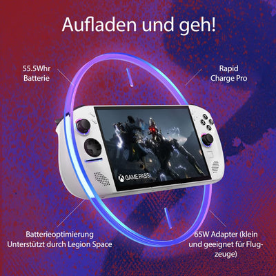Lenovo Legion Go S Gaming Konsole | 8" WUXGA Display | AMD Ryzen Z2 Go | 16GB RAM | 512GB SSD | AMD RDNA Grafik | Win11 | weiß | inkl. 3 Monate Xbox Game Pass Ultimate