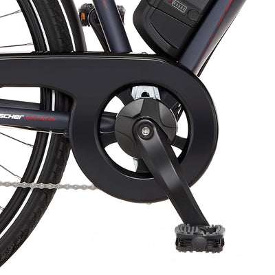 Fischer E-Bike Trekking, VIATOR 2.0 Elektrofahrrad für Herren, RH 50 cm, Hinterradmotor 45 Nm, 48 V Akku, dunkel anthrazit matt, 28 Zoll