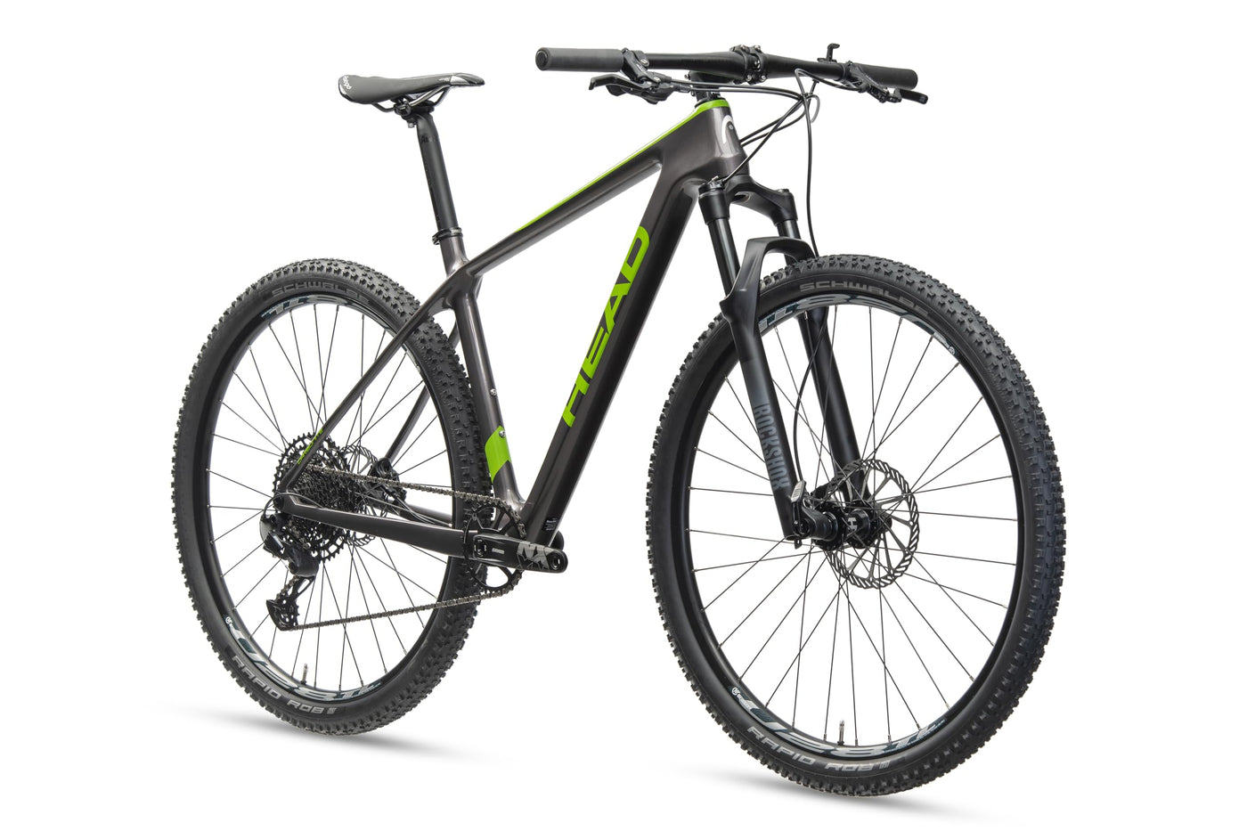 HEAD Unisex - Adult Trenton 1.0 Mountain Bike, Grey Metallic/Green, 53
