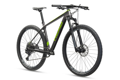 HEAD Unisex - Adult Trenton 1.0 Mountain Bike, Grey Metallic/Green, 53