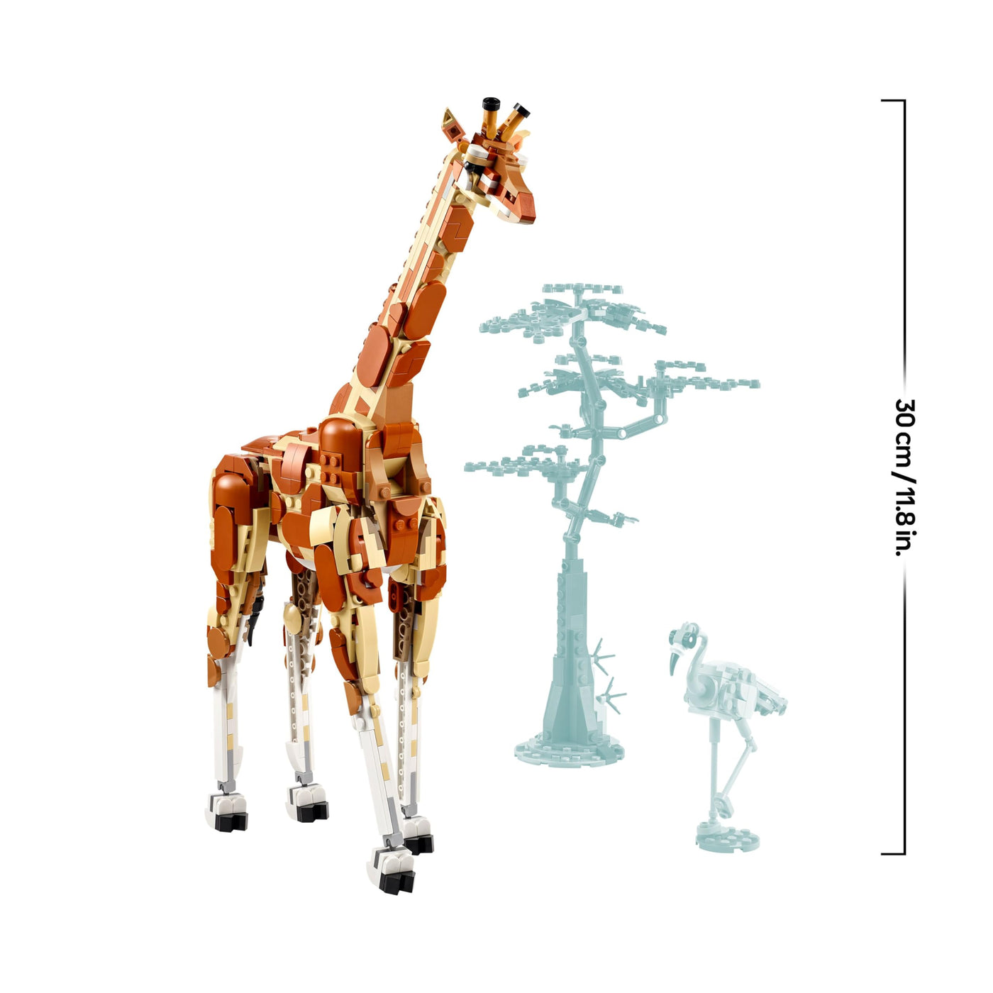 LEGO Creator 3in1 Tiersafari, Kreativ-Set mit Tierfiguren, 3 Baumöglichkeiten: Spielzeug-Giraffe, Gazellen und Löwe, Spielzeug-Tiere für Mädchen und Jungen, Natur-Geschenk für Kinder ab 9 Jahren 31150