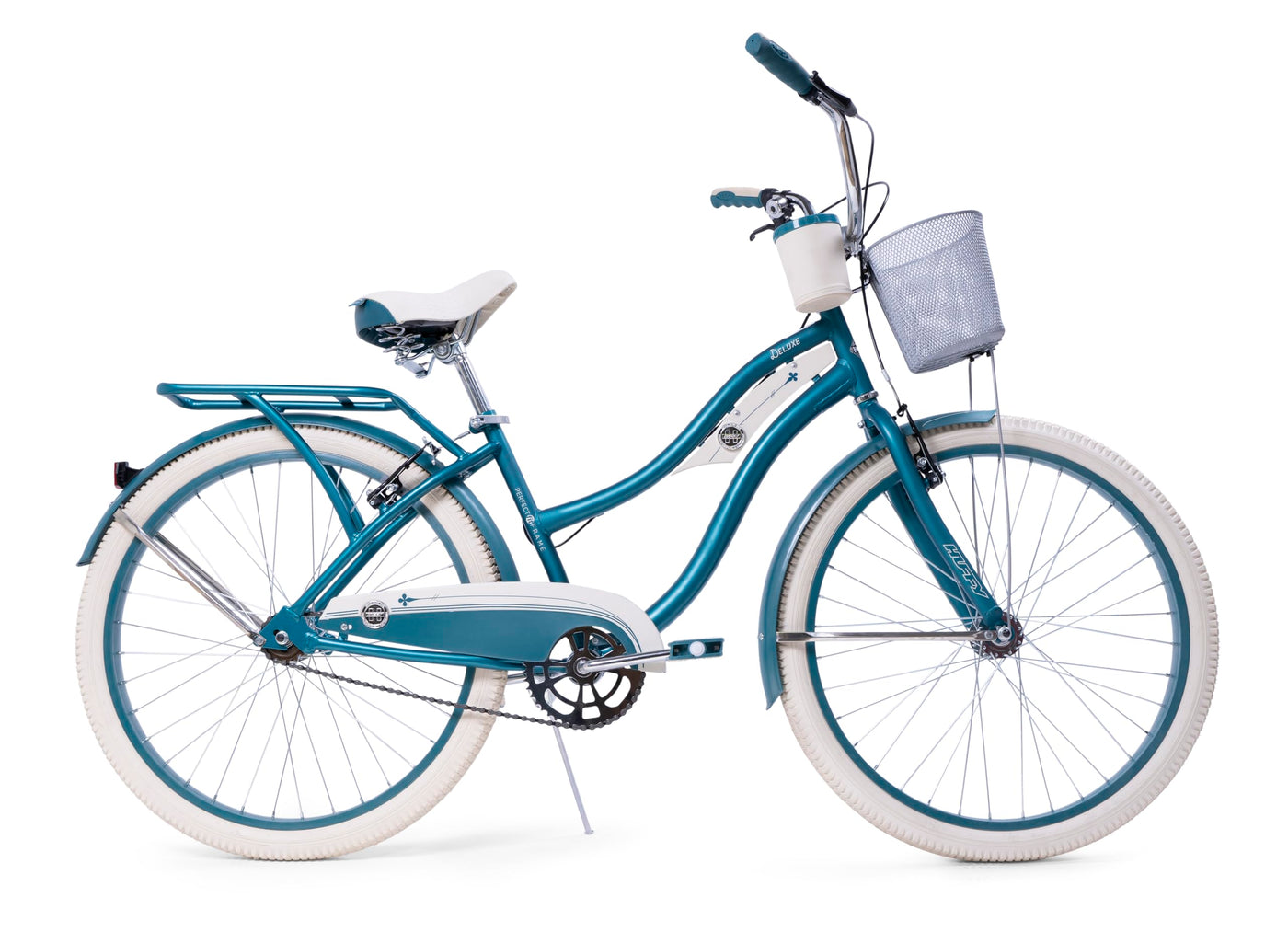 Huffy Damen Deluxe Cruiser Damenfahrrad 26", Grün, Medium