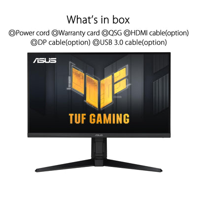 ASUS TUF Gaming VG27AQML1A - 27 Zoll WQHD Monitor - 260 Hz, 1ms GtG, G-Sync, FreeSync, Adaptive Sync, ELMB, GameFast, DisplayHDR 400 - Fast-IPS, 16:9, 2560x1440, USB, DP, HDMI, ergonomisch, Speaker