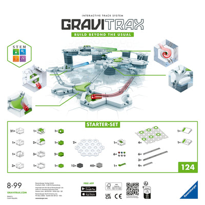 Ravensburger GraviTrax Starter-Set 22410 - GraviTrax Starterset für Deine Kugelbahn - Murmelbahn und Konstruktionsspielzeug ab 8 Jahren, Geschenk für Kinder, alleine bespielbar