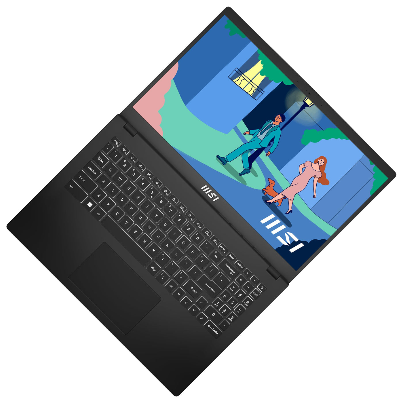 MSI Modern 15 Lifestyle & Business Laptop, 15,6 Zoll Full HD Display, AMD Ryzen 5 7530U Prozessor, 16 GB DDR4 RAM, 512GB SSD, AMD Radeon Graphics, Windows 11 Home, Schwarz, B7M-284