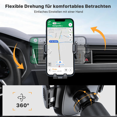 Miracase Handyhalterung Auto [Stabilere Doppelhaken] Handyhalter für Autos Lüftung Universale, 360 Grad Vent KFZ Halterung für iPhone Galaxy Smartphone