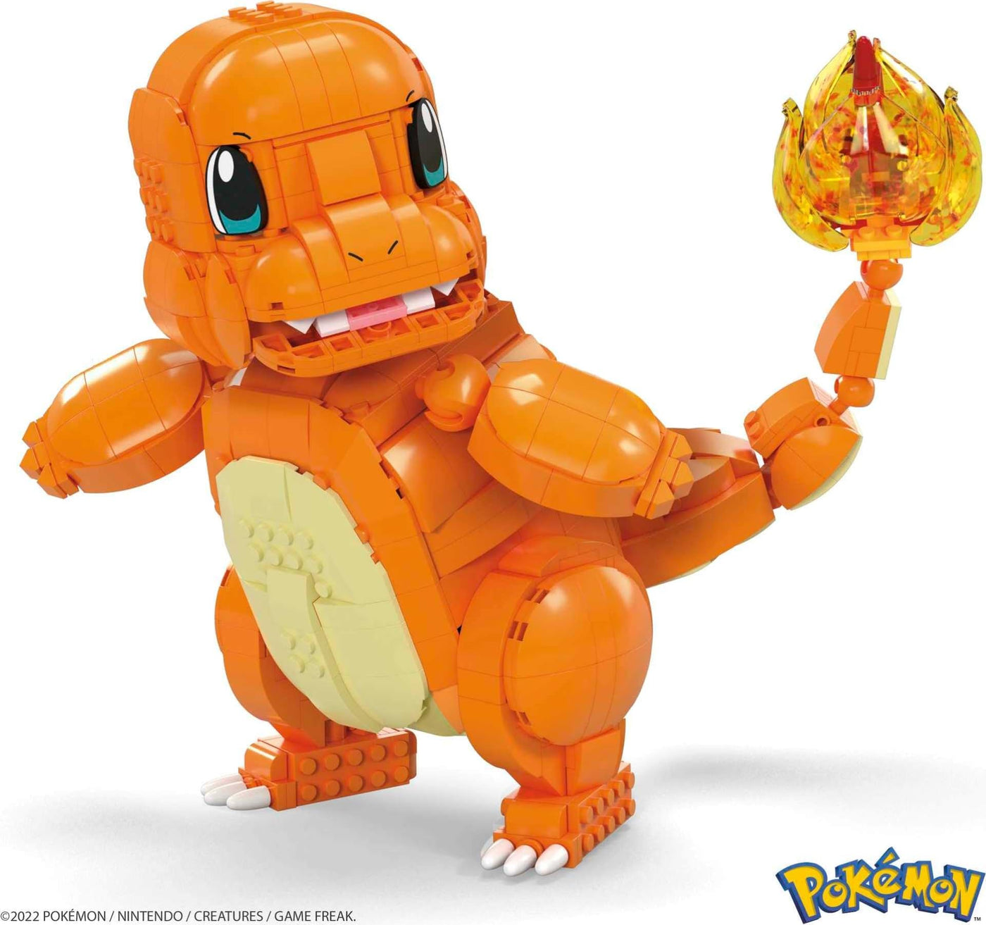 Mega Construx HHL13 - Pokémon Jumbo Glumanda Bauset, Spielset mit 750 Bausteinen und beweglichen Gliedmaßen, Spielzeug für Kinder ab 10 Jahren