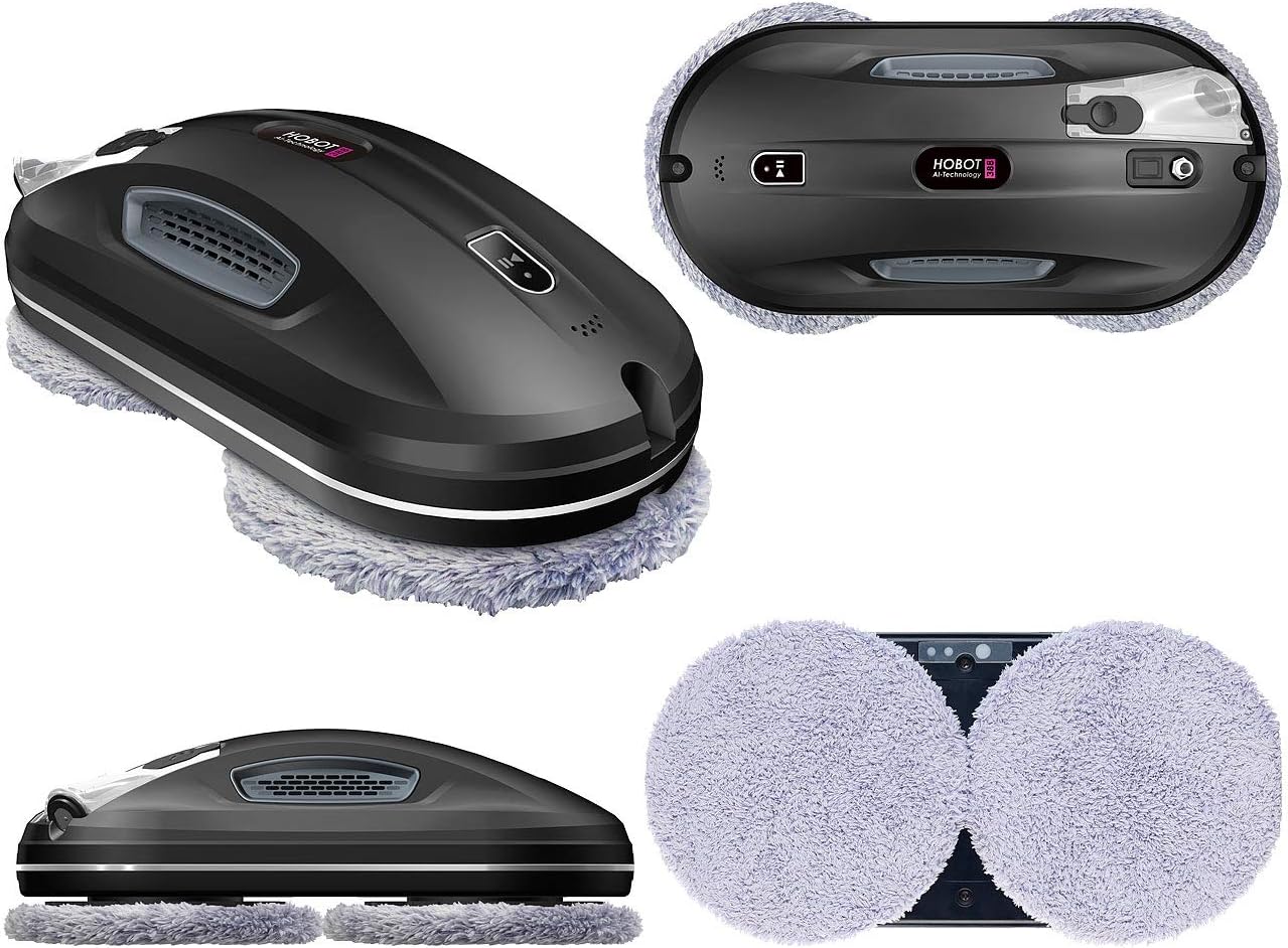 Sichler Exclusive Fenstersaugroboter: HOBOT-388 Profi-Fensterputz-Roboter, Sprüh-Funktion, App (Fensterputzautomat, Profi-Fensterputzroboter, Elektrischer Fensterreiniger)