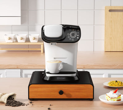 HFHOME 64 Kapselhalter für Tassimo Kapselschublade Metall Kaffeekapselhalter Kapselspender Ständer Kaffeekapselständer Schubladenablage Stapelständer