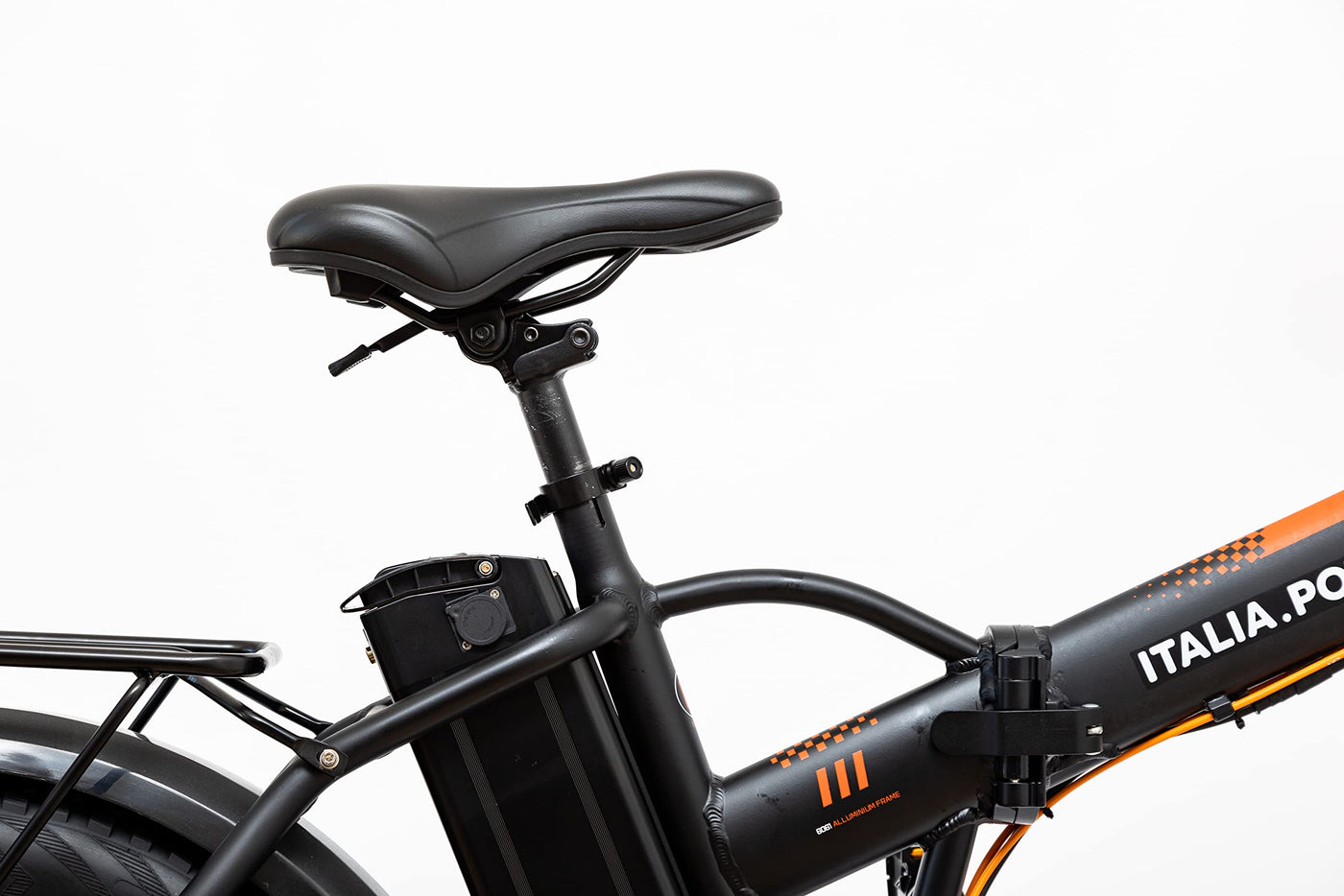 Italia Power - Off Grid Unisex Adulto, E-Bike Branch, Elektrofahrrad Fat, Erwachsene, Schwarz Bicicletta elettrica pieghevole, M