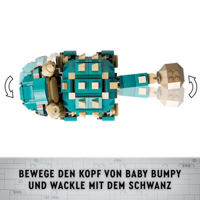 LEGO Jurassic World Baby Bumpy: Ankylosaurus, baubarer Spielzeug-Dinosaurier für Fans von Jurassic World: Neue Abenteuer, Geschenk für Jungen und Mädchen ab 7 Jahren 76962