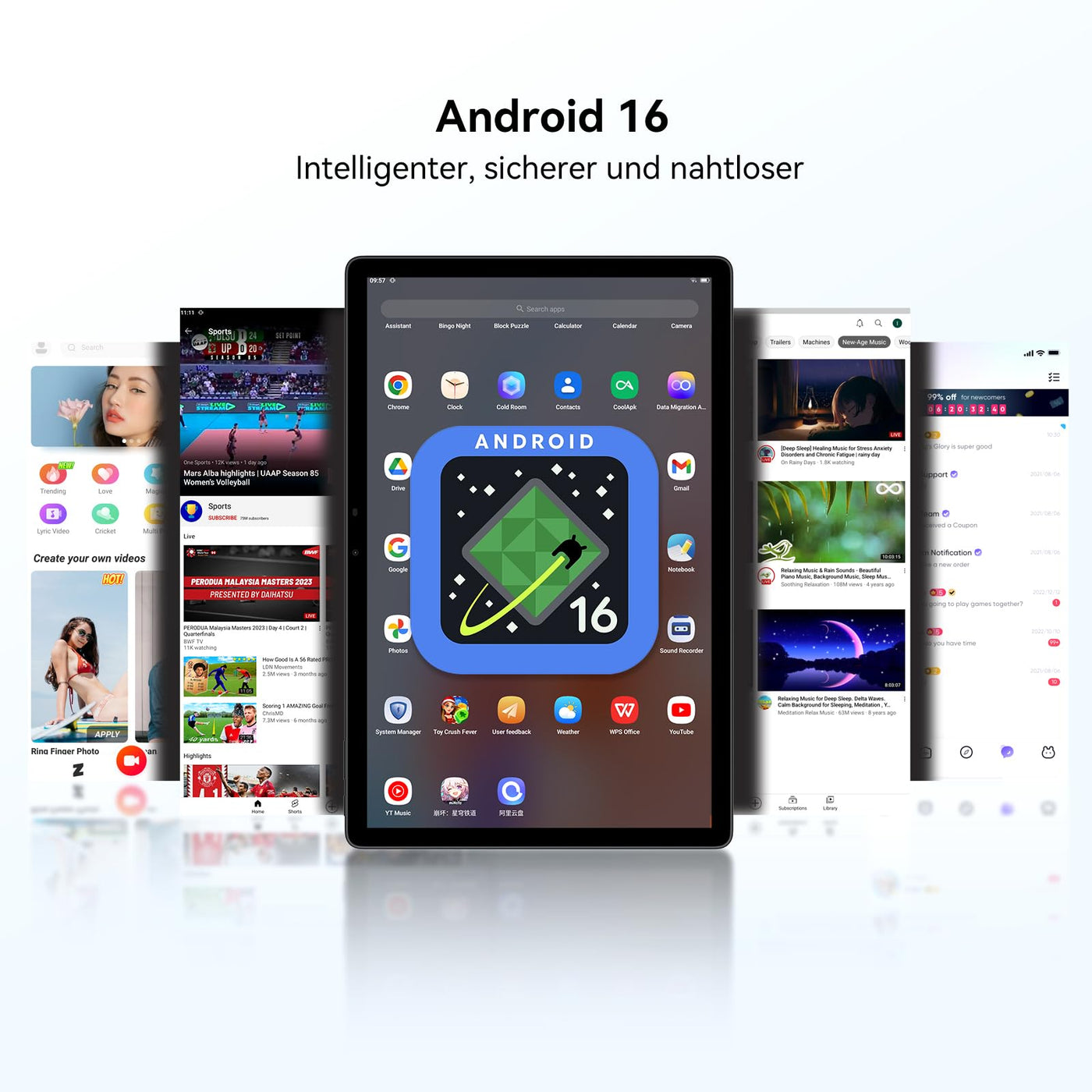 Blackview MEGA8 Android 16 Tablet 13 Zoll,36GB RAM+256GB ROM,90Hz 2K FHD Großes Display,4G LTE + 5G WiFi Gaming Tablet PC,Octa Core T620,50MP+13MP Dual AI Camera,11000mAh Akuu,Face ID