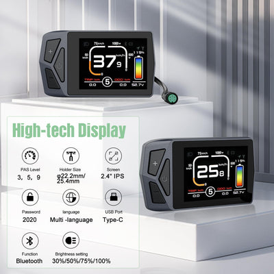 Varstrom 36V250W Ebike Umbausatz Bürstenloser Hinterradmotor für 26 Zoll Fahrrad mit Multifunktionellem 500C LCD Display, PAS Sensor, Regler- Elektrofahrräder Nabenmotor Kits