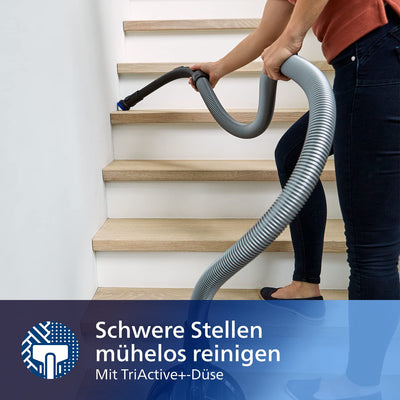 Philips Domestic Appliances FC9729/09 beutelloser Staubsauger PowerPro Expert (900 W, 2 L Staubvolumen, integriertes Zubehör) rot