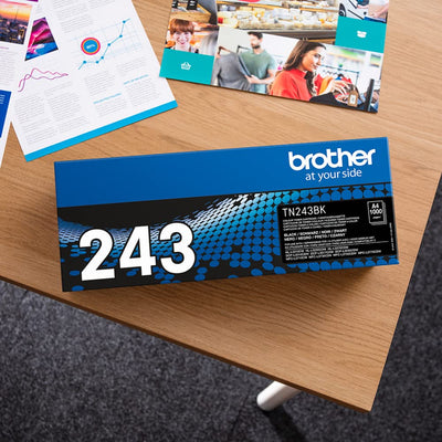 Brother BA78745 TN-243BK Original Tonerkassette (für Brother DCP-L3510CDW, DCP-L3550CDW, HL-L3210CW, HL-L3230CDW, HL-L3270CDW, MFC-L3710CW, MFC-L3730CDN, MFC-L3750CDW und MFC-L3770CDW) schwarz