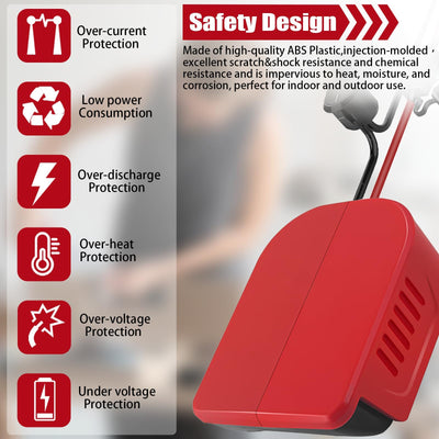 2 Stück Power Wheel Adapter für Einhell 18V Power X Change Akku, Dock Stromanschluss mit 14AWG Sicherung und Schalter, Akku Adapter für RC Auto Heimwerker