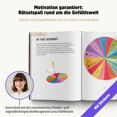 Ein gutes Gefühl: Gefühlstagebuch für Kinder. Gefühle verstehen - Achtsamkeit lernen - Tagebuch schreiben. Mit Aufklebern und Bastelideen