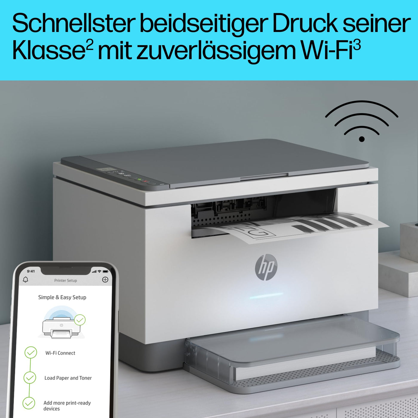 HP LaserJet MFP M234dw Multifunktionslaserdrucker, Schwarzweiß, 3-in-1 Drucker, Scanner, Kopierer, WLAN, LAN, Duplex, Airprint, 29 S/Min