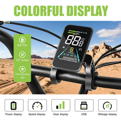 ESOULBIKE Elektrofahrrad-Umrüstkit für Schrauben-Nabenmotor hinten 52V 2000W - E-Bike-Umrüstkit kompatibel mit 26, 27,5 und 28 Zoll Rädern (Zoll, 28.0)