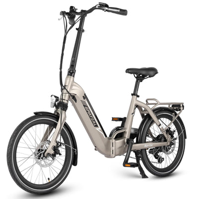 SPATIAL E Bike Klappard, 20 Zoll Elektrofahrrad, 40NM 250W Motor 36V 374.4Wh Batterie, 7 Gang Schaltung LCD Anzeige, Herren Damen City Ebike