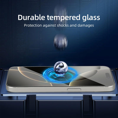 NEW'C 3 Stück, Panzer Schutz Glas für iPhone 16 Pro Max (6,9"), Frei von Kratzern, 9H Härte, HD Displayschutzfolie, 0.33mm Ultra-klar, Ultrabeständi