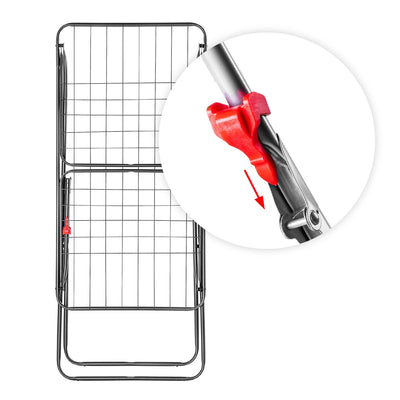 KADAX Wäscheflügeltrockner, 180x55x101cm Wäscheständer, Luftstromwäscheständer, Wäschetrockner mit rutschfesten Füßen, Flügelwäschetrockner, Bekleidung