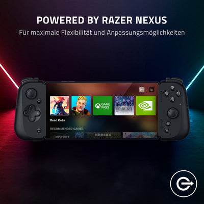 Razer Kishi V2 für iPhone - Mobile Gaming Controller (Universal Fit mit ausziehbarer Brücke, Streaming von PC- und Konsolenspielen, Ergonomisches Design, Powered by Nexus App) Schwarz
