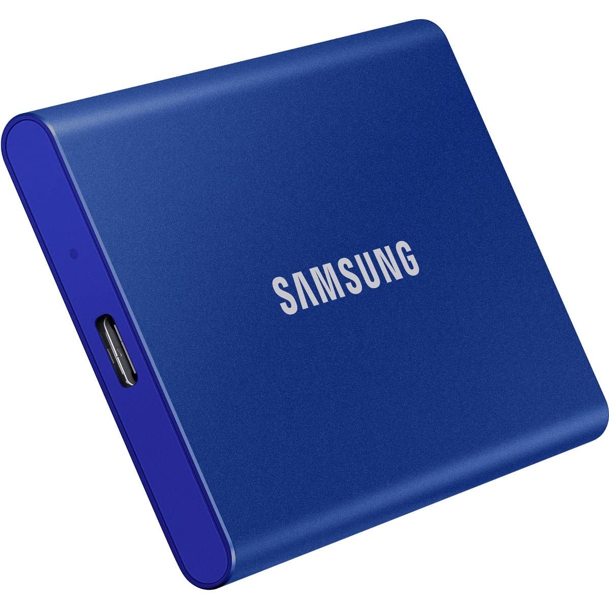 Samsung Portable SSD T7, 2 TB, USB 3.2 Gen.2, 1.050 MB/s Lesen, 1.000 MB/s Schreiben, Externe SSD Festplatte für Mac, PC, Smartphone und Spielkonsole, Blau, MU-PC2T0H/WW
