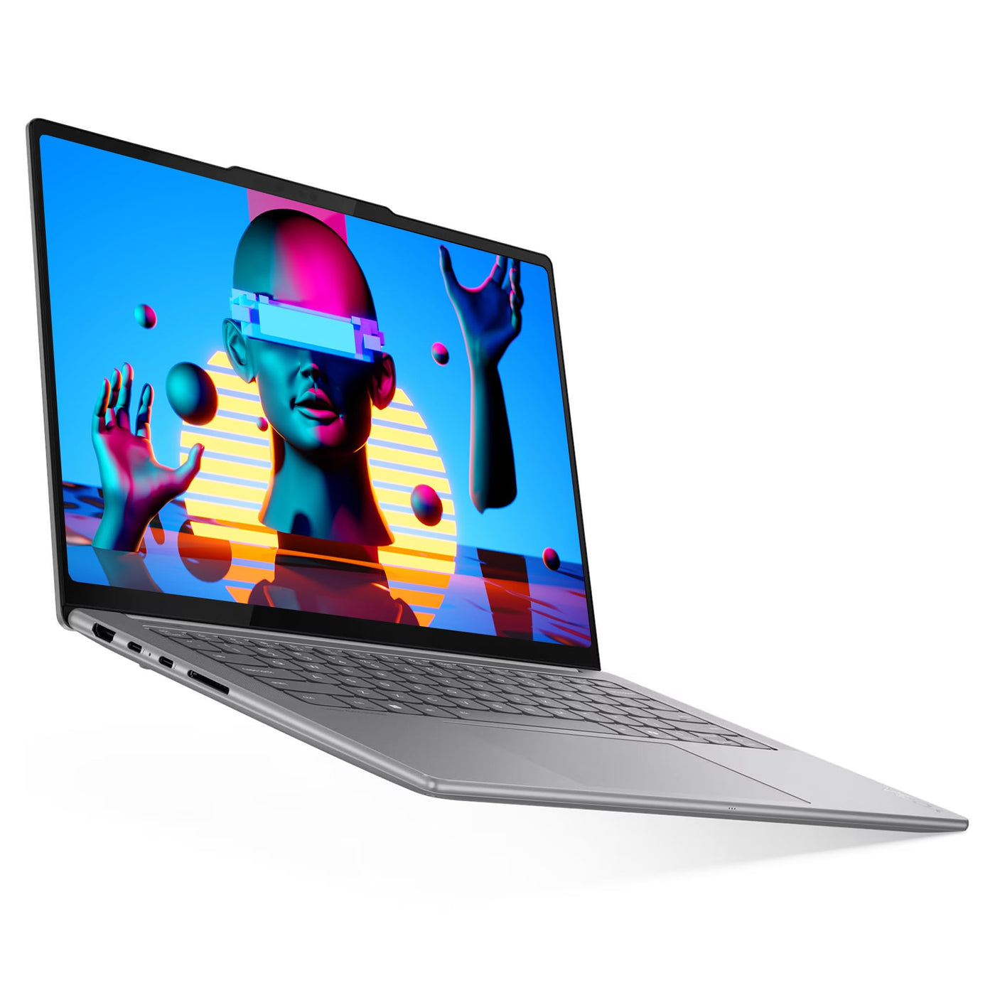 Lenovo Yoga Pro 7 14IAH10 Laptop, Intel Core Ultra 7-255H, 32 GB LPDDR5x RAM, 2 TB PCIe SSD, 14.5" 3K OLED Touchscreen Display, Intel Arc 140T GPU, Backlit QWERTZ Tastatur, Windows 11 Pro, Luna Grey