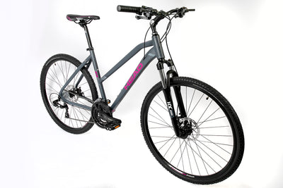 HEAD Damen I-Peak I Crossbike, Grau matt/pink, 54 cm