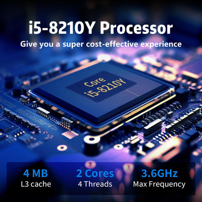 40,6 cm (16 Zoll) Laptop Core i5-8210Y Laptop 16 GB RAM SSD1 TB Laptop 1920 x 1200 FHD, Win11 Pro, RJ45, Typ C, USB 3.0, WLAN, BT5.0, digitale Tastatur mit Hintergrundbeleuchtung