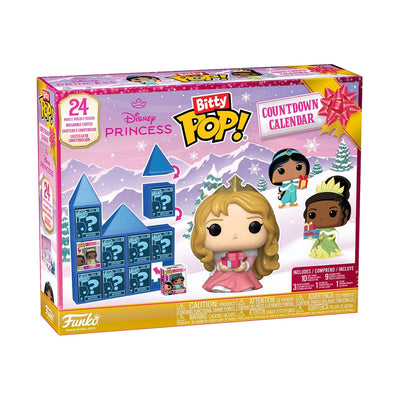 Funko Bitty Pop! Countdown Calendar: Disney Princess - Disney Princesses - Disney Prinzessinnen - Adventskalender - 24 Tage der Überraschung - Vinyl-Minifigur Zum Sammelns - Mystery Box