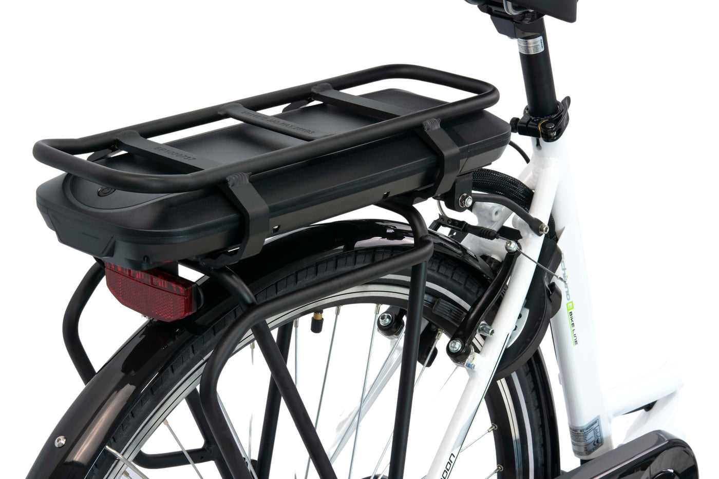 F.lli Schiano E-Moon, E Bike für die Stadt 28 Zoll, 36V 13Ah Abnehmbarer Akku, Motor 250W 40Nm, City Ebike für Herren/Damen, Weiss, Korb