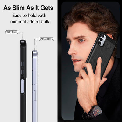 ivoler Hülle für Samsung Galaxy M15 5G mit 2 Stück Panzer Schutz Glas, Militärischer Stoßfest Handyhülle, Dünne Weiche TPU Silikon Kratzfest Schutzhülle Anti-Fingerabdruck Case, Schwarz